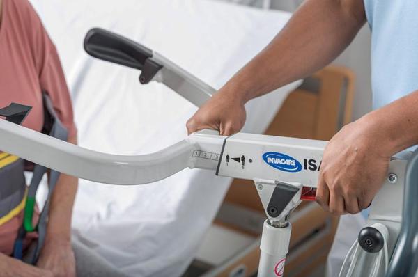 Isa Compact Aufrichthilfe Detailansicht Hebearm
